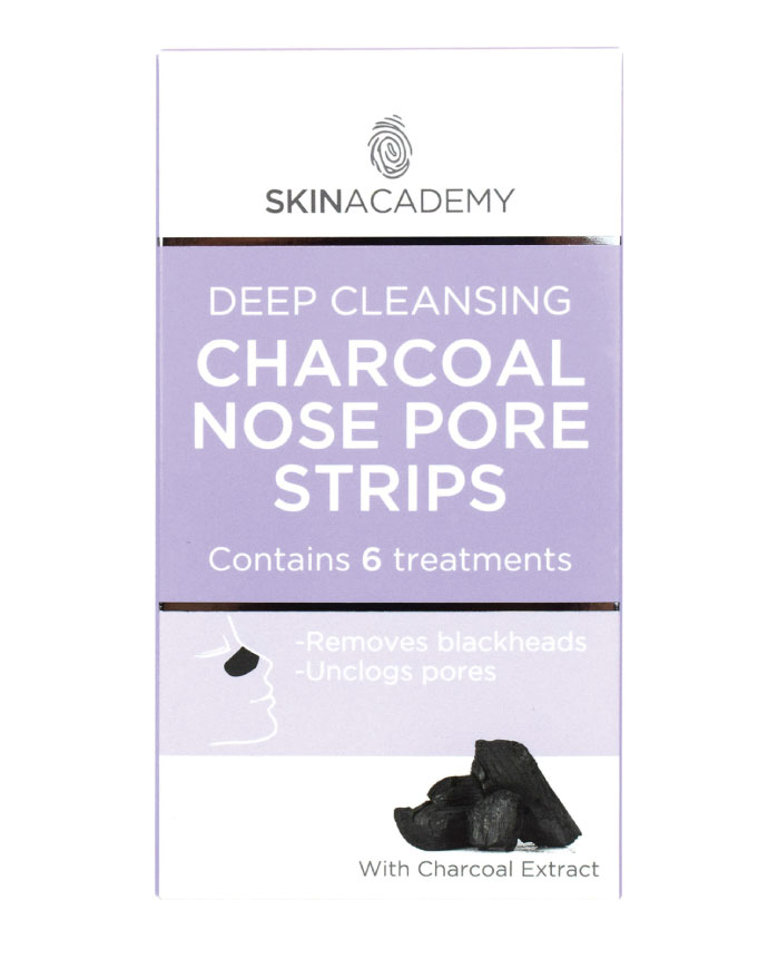 Skin Academy Deep Cleansing Charcoal Nose Pore Strips 6strips