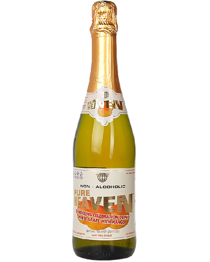 Pure Heaven Non Alcoholic Sparkling Celebration Drink White Grape with Mango