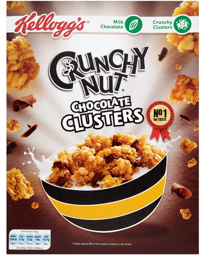 Kellogg's Crunchy Nut Chocolate Clusters Cereal