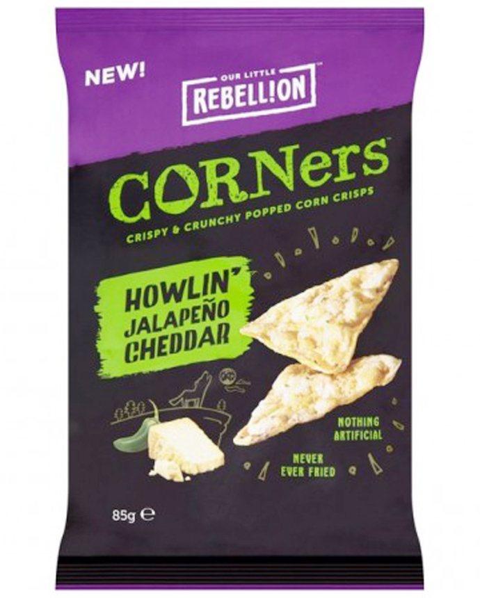 Rebellion Chips Corners Jalapeno Cheddar 85g 