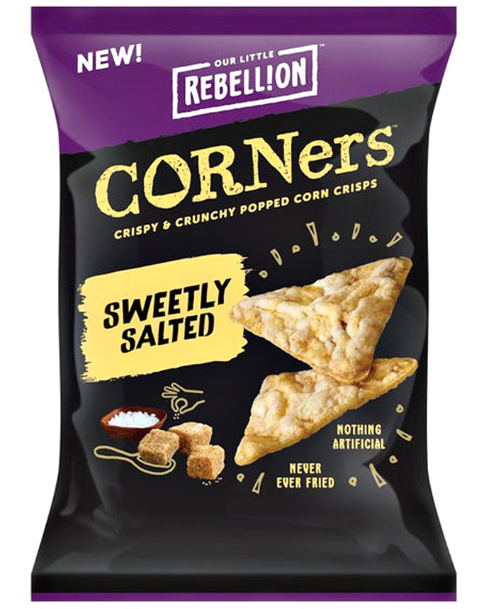 Rebellion Chips Corners Sweetly Salted 85g 