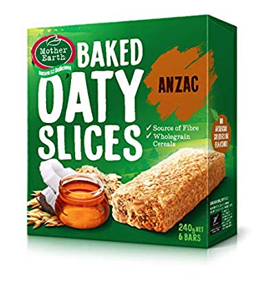 Mother Earth Oaty slices Muesli slices Anzac 240gm