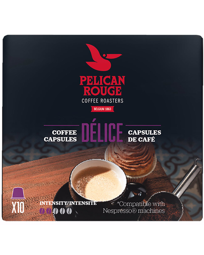 Pelican Rouge Nespresso Pod Coffee Delice 10/ct 50g 
