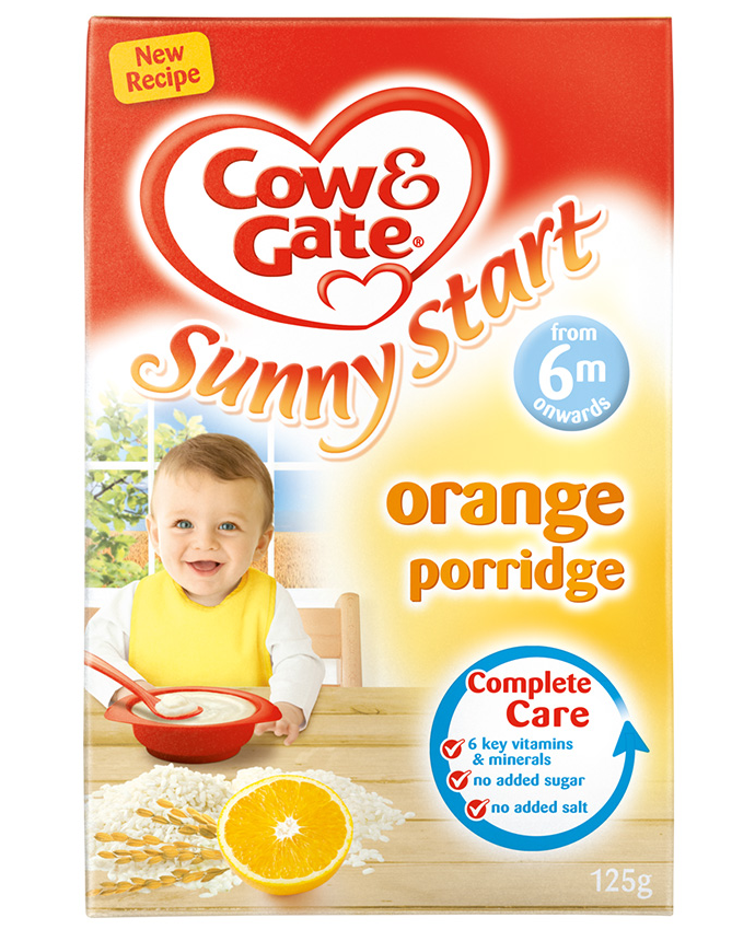 Cow & Gate Orange Porridge from 4-6 Months Onwards