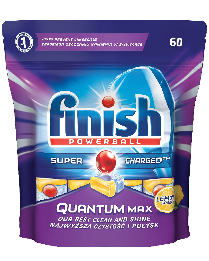 Finish Powerball Super Charged Quantum Max Lemon 60 Tablets