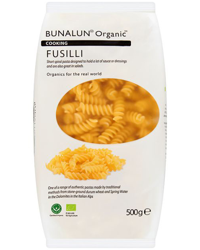 Bunalun Organic Fusilli Pasta