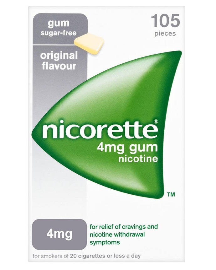 Nicorette Original 4mg Sugar Free Nicotine Gum