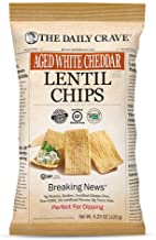 The Daily Crave Aged white Cheddar Lentil chips 120g