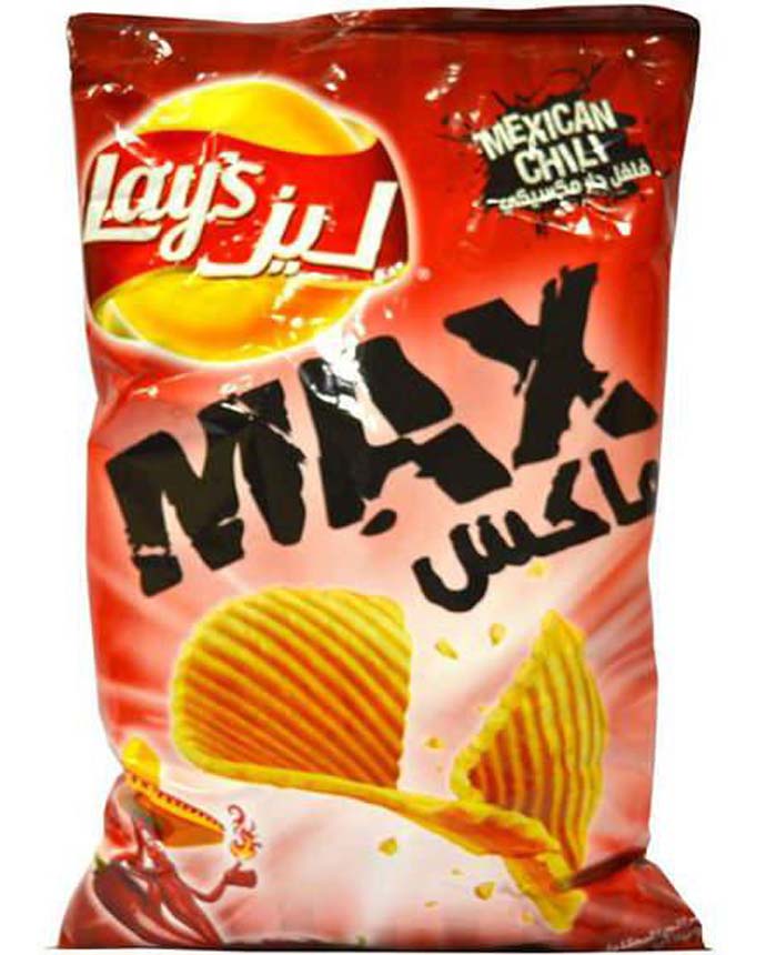 Lays Max Mexican Chilli Potato Chips 200g