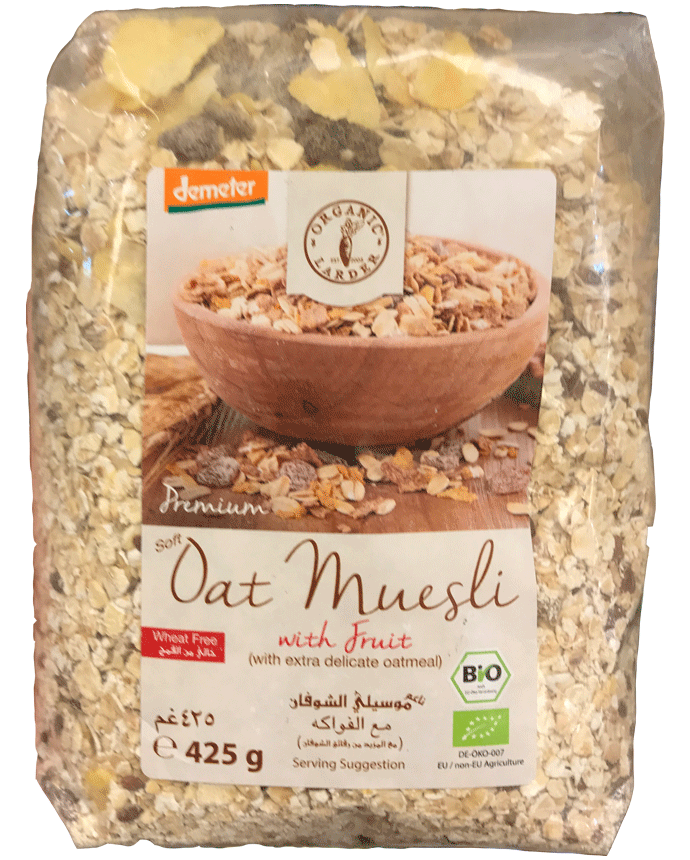 Organic Larder Demeter Premium Soft Oat Muesli with Fruit