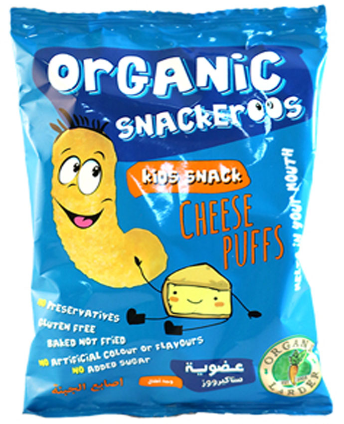 Organic Larder Snackeroos Cheese Puffs