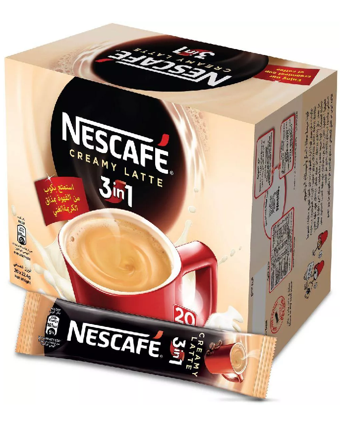 Nescafe Creamy Latte 3 in 1 Instant Coffee 20 Sticks