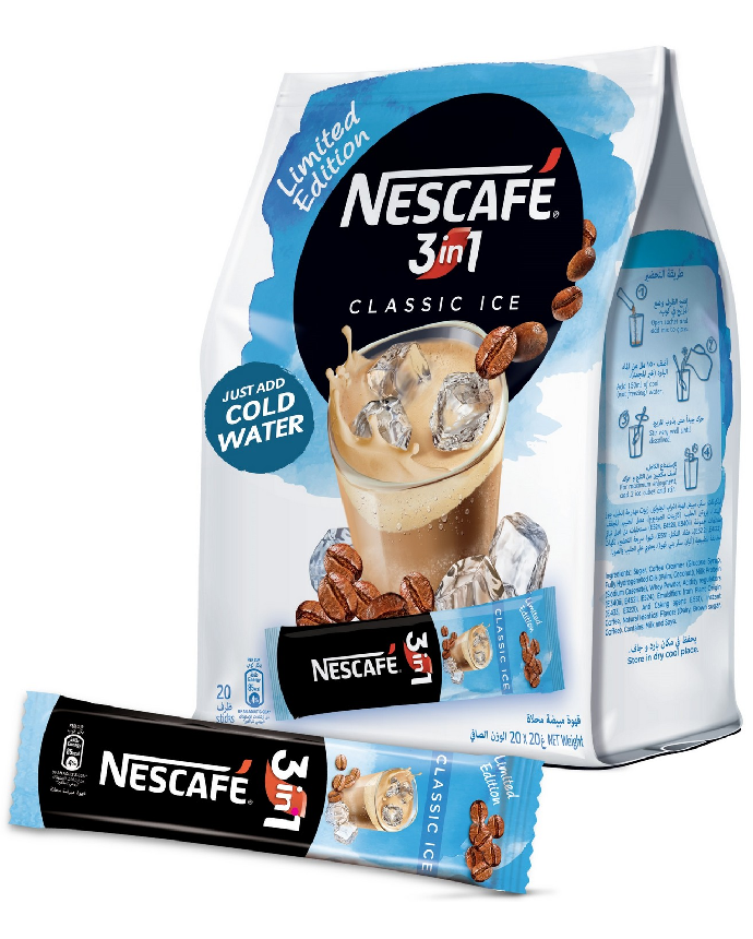 Nescafe 3 in 1 Classic Ice Instant Coffee 20 Sticks