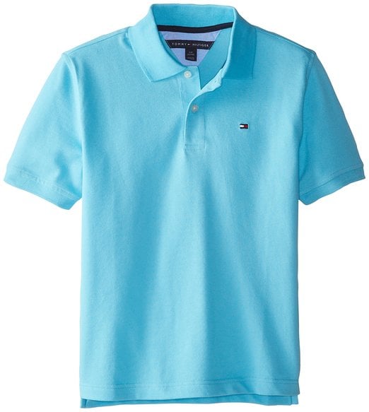 Tommy  Boy Pique Shirt Blue