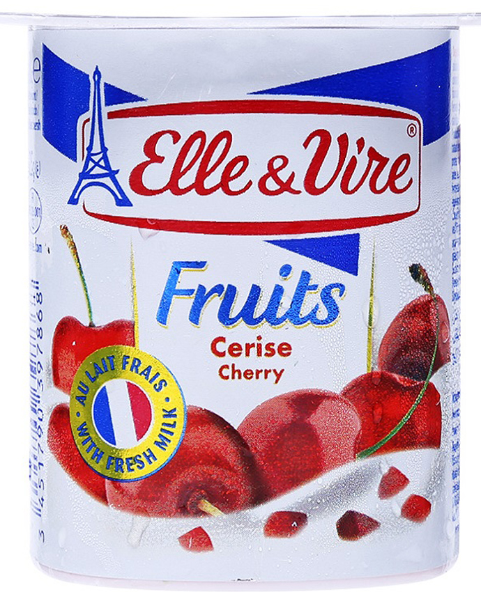 Elle & Vire Fruit Yogurt Cherry 125g