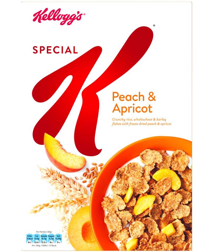 Kelloggs Special K Peach & Apricot Cereal