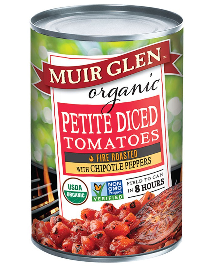Muir Glen Organic Petite Diced Tomatoes with Chipotle Peppers
