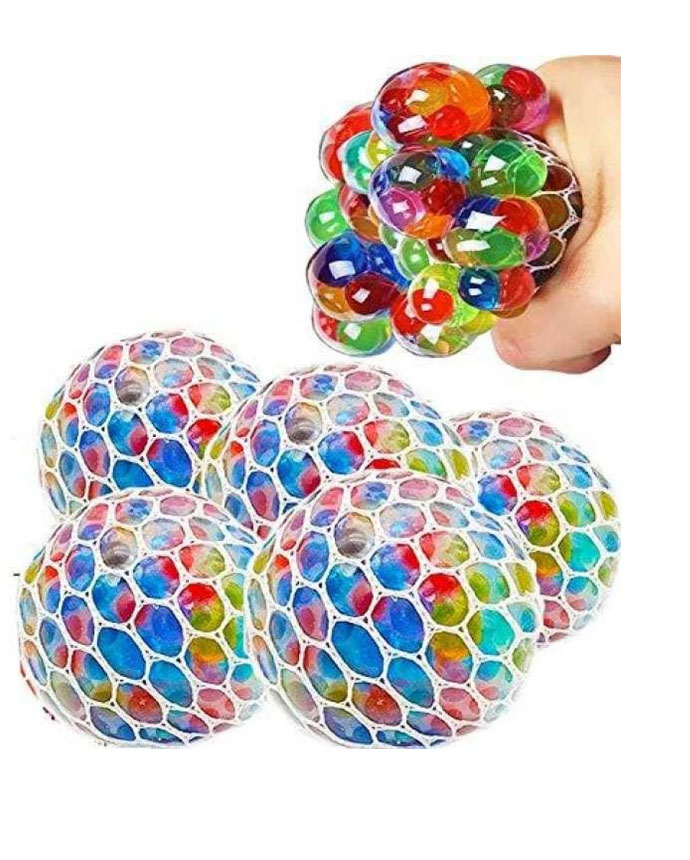 House Of Toys Mesh Squish Ball Grapes