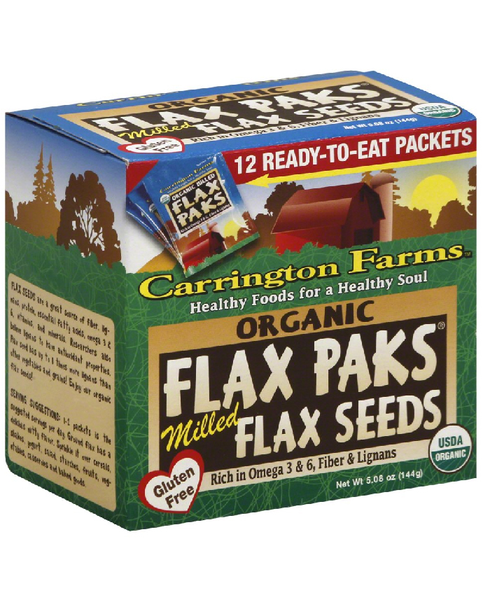 Carrington Farms Organic Ground Milled Flax Seeds Paks