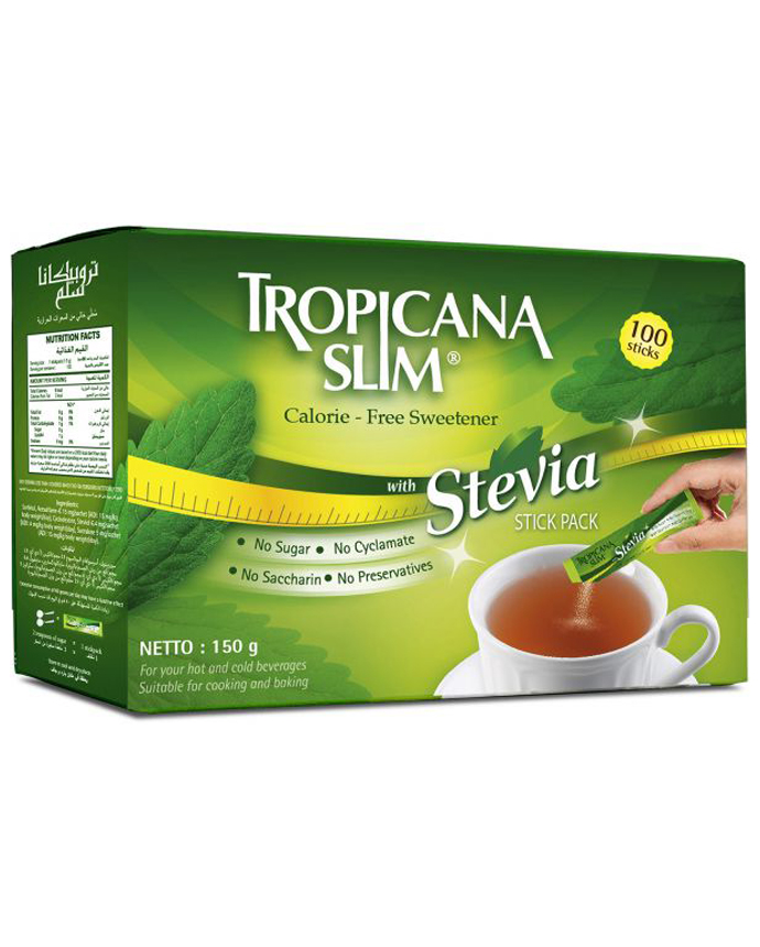 Tropicana Slim Stevia Lite 100 Sticks