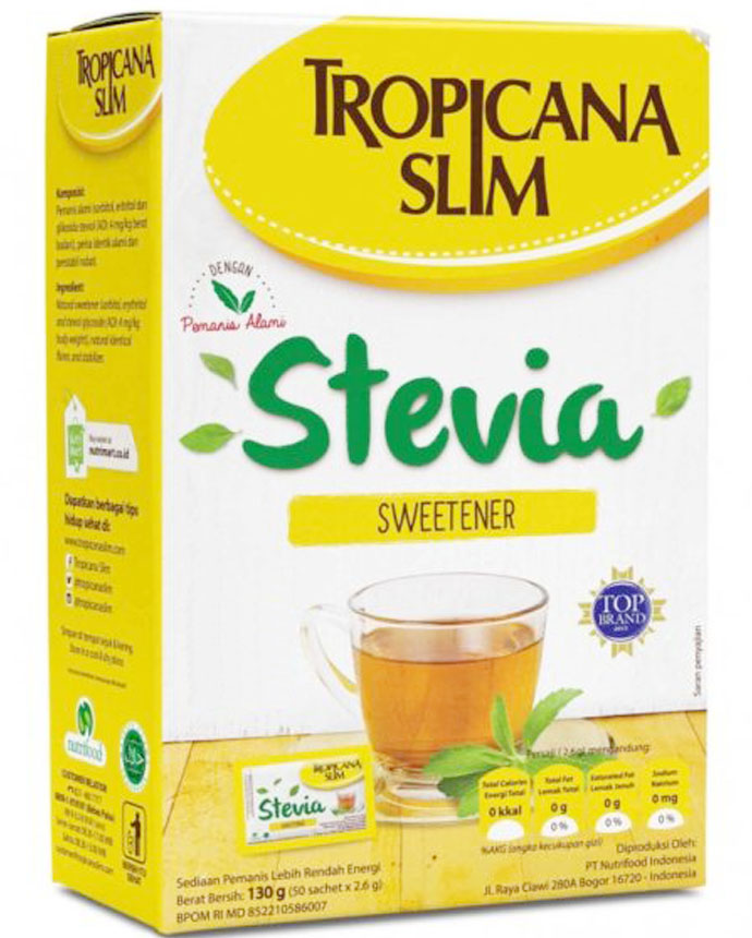 Tropicana Slim Green Tea Stevia Honey 20 Sachet