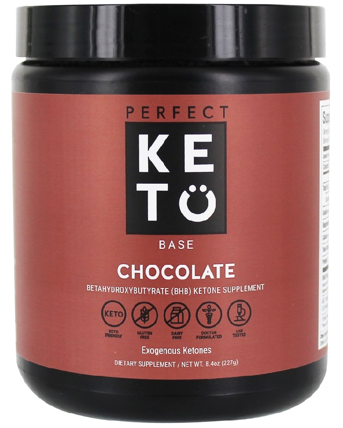 Perfect Ketones Base Chocolate Exogenous Ketones 227 Grams