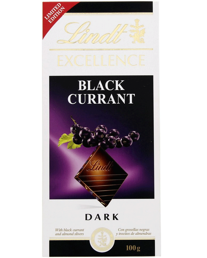 Lindt Excellence Black Currant Dark Chocolate