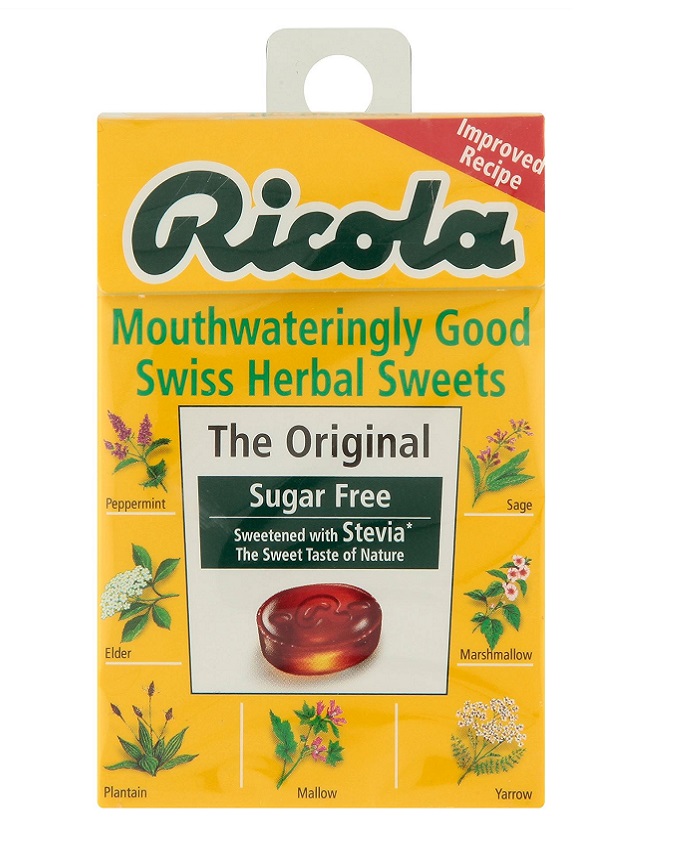 Ricola Swiss Herbal Sweets The Original Sugar Free sweetened with Stevia
