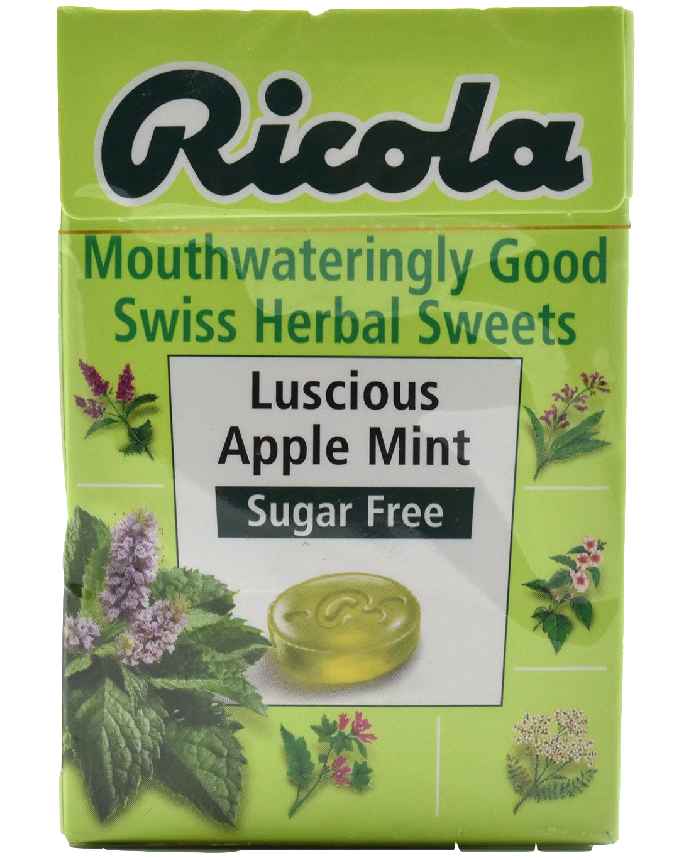 Ricola Luscious Apple Mint Sugar Free 45 Grams