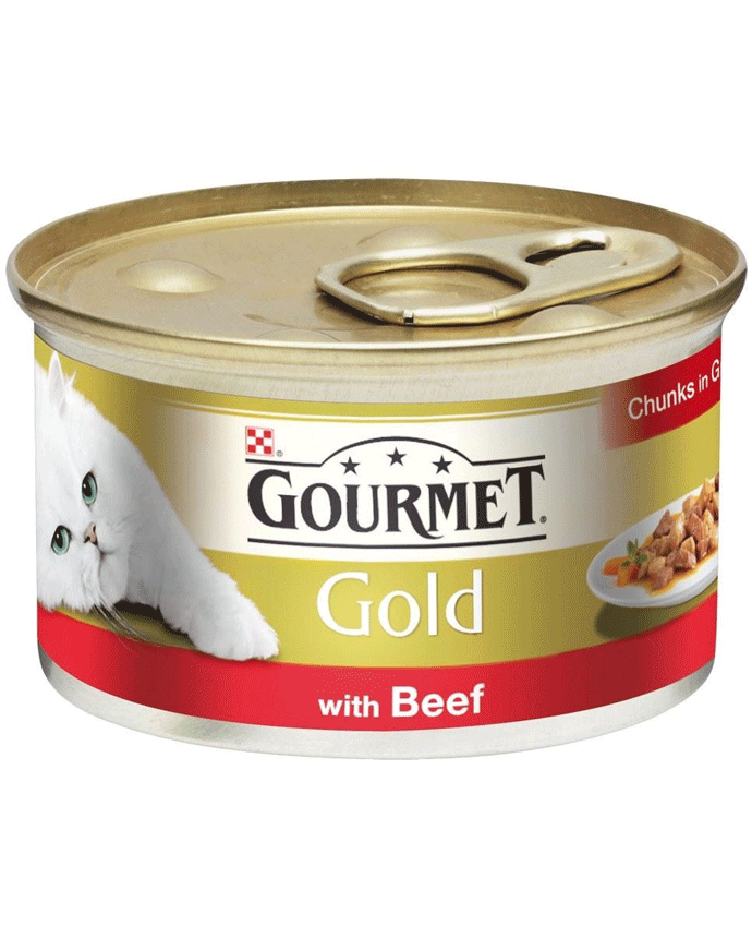Gourmet Gold Beef in Gravy Cat Food