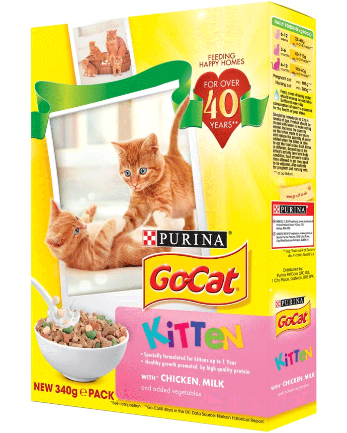Purina GoCat Kitten with Chicken Milk and added Vegetables Cat Food
