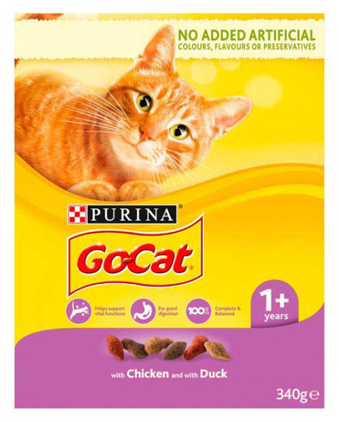 Purina Go Cat Duck And Chicken 340g 