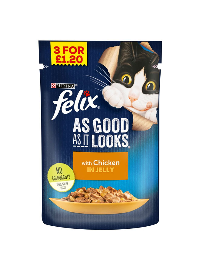 Felix Cat Food Chicken In Jelly Pouch 100g