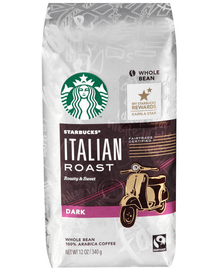 Starbucks Whole Bean Italian Roast Dark Coffee 340g
