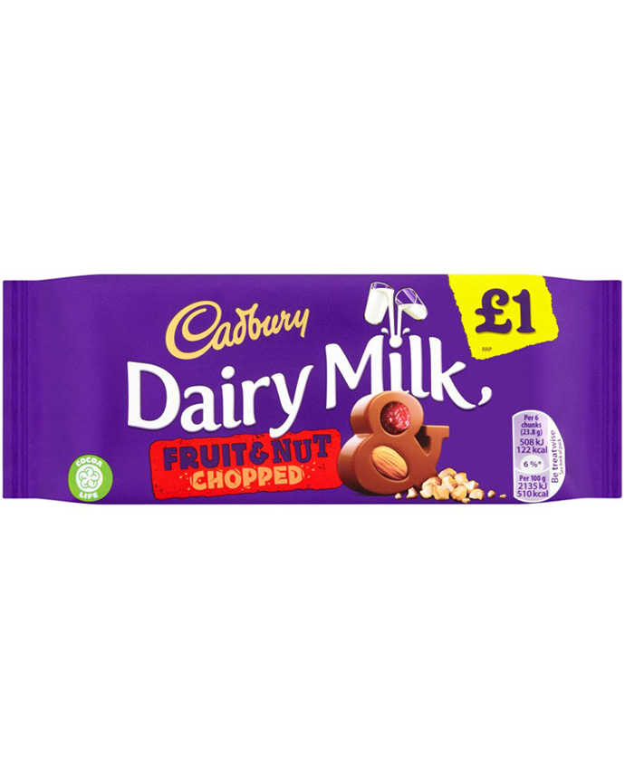 Cadbury Dairy Milk Fruit & Nut Chocolate 95g