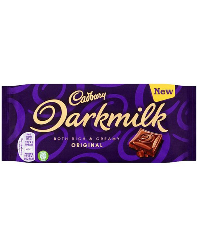 Cadbury Dark Milk Chocolate Bar Original 85g 