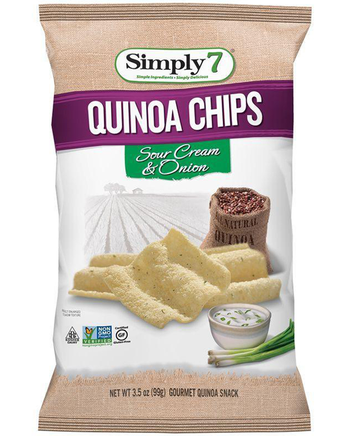 Simply7 Quinoa Chips Sour Cream and Onion 99g