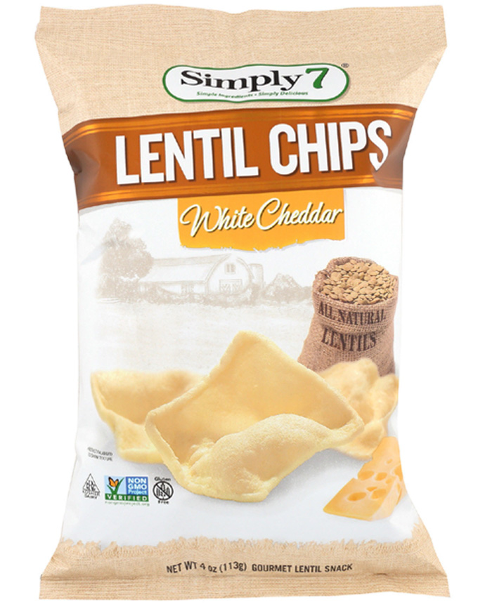 Simply7 Lentil chips White Garlic 113g