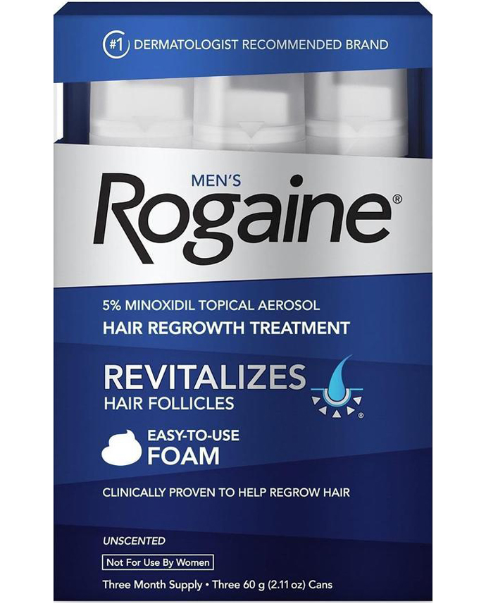 Rogaine Mens Regrowth Supply Minoxidil Hair Treatment