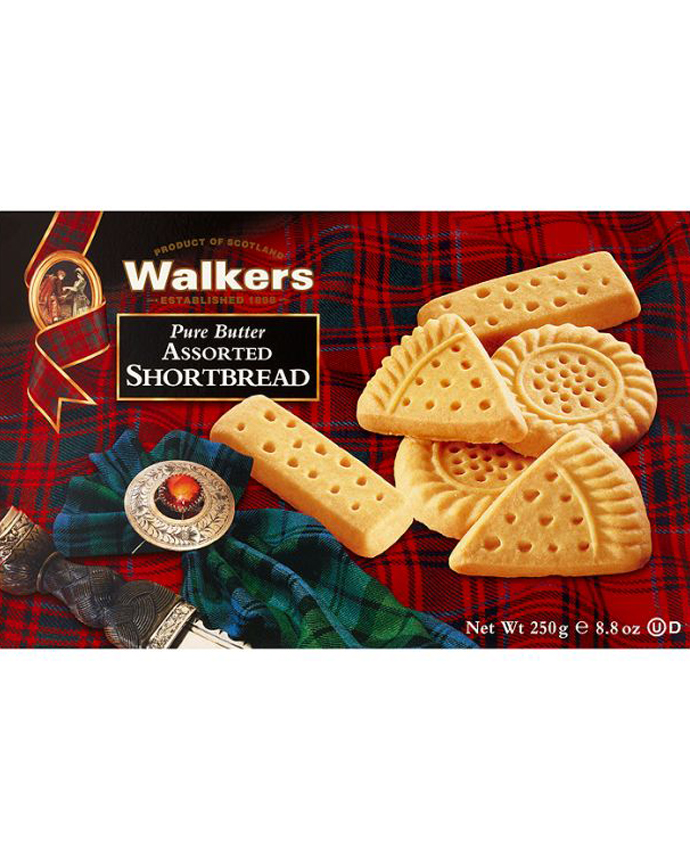 Walkers Pure Butter Shortbread Festive Shapes 250g