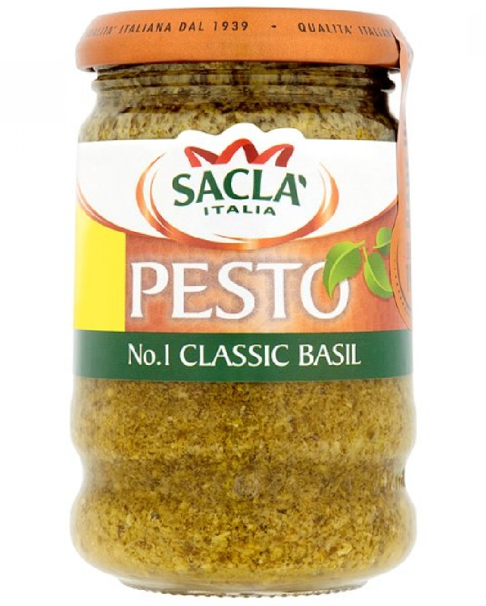 Sacla' No.1 Classic Basil Pesto 190 Grams