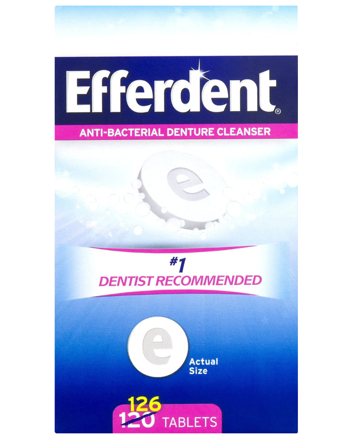 Efferdent Anti-Bacterial Denture Cleanser Tablets