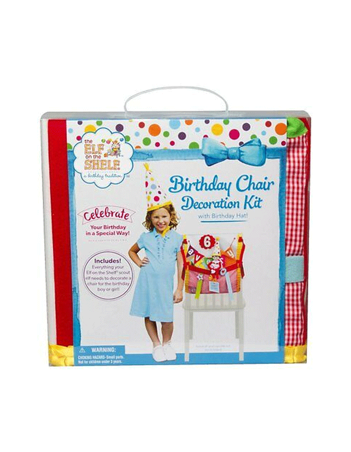 Elf On The Shelf Birthday Chair Decoration Kit Game
