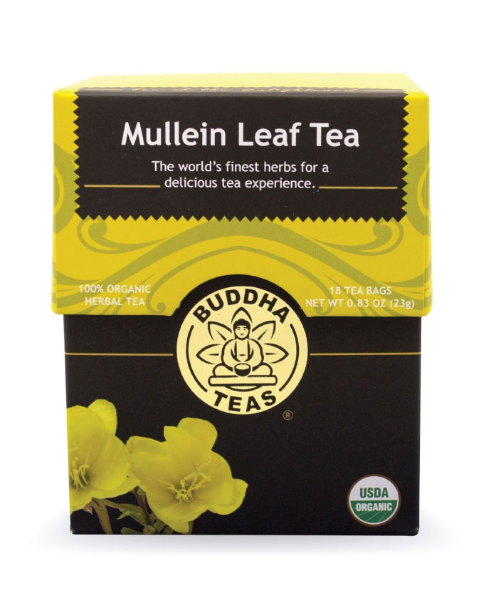 Buddha Teas Organic Mullein Leaf Tea - Kosher Caffeine-Free