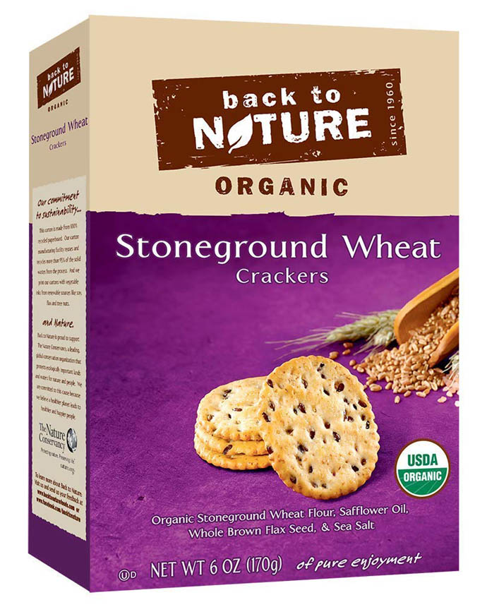 Back to Nature Organic Stoneground Wheat Crackers 170g 