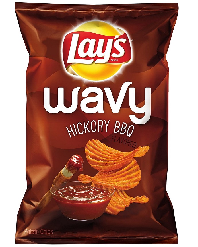 Lays Chips Wavy Hickory Bbq