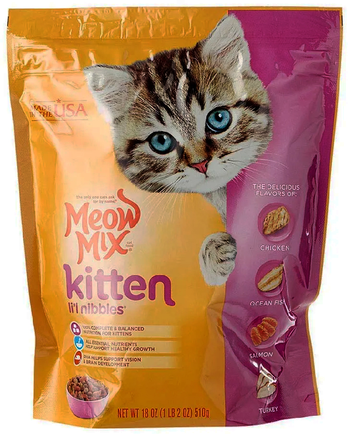 Meow Mix Kitten Li l Nibbles 510 Grams