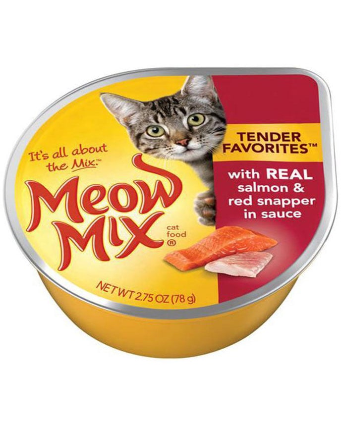 Meow Mix Tender Favorites Salmon & Red Snapper in Sauce