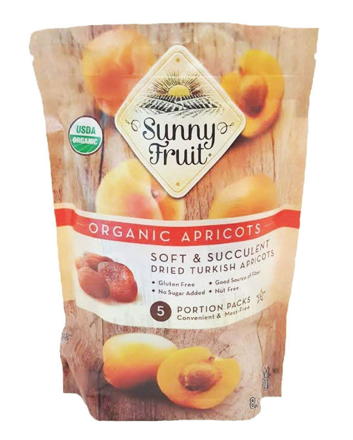 Sunny Fruit Organic Apricots Soft and Succulent Dried Turkish Apricots