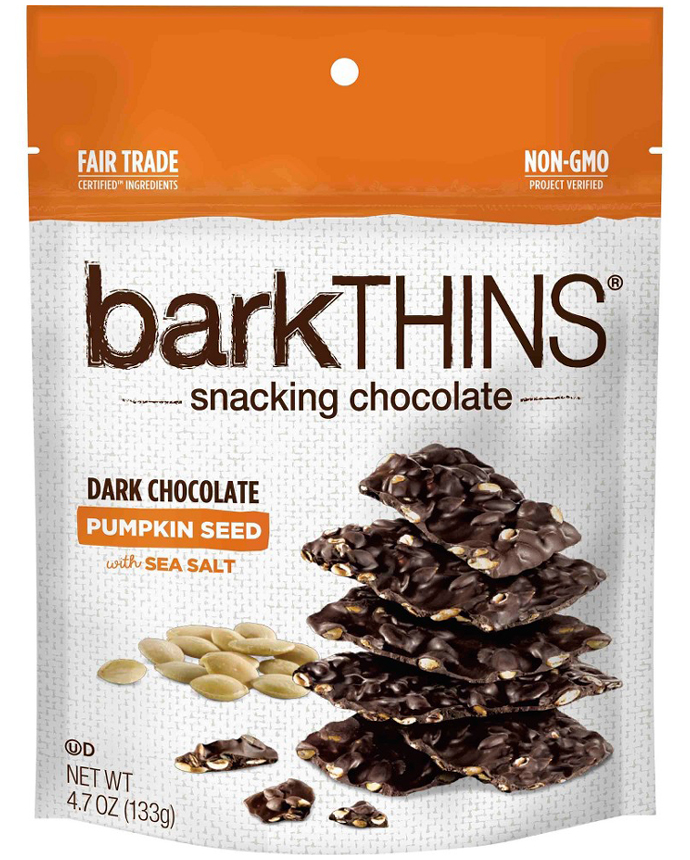 Bark Thins Snacking Chocolate with Sea Salt Dark Chocolate Pumpkin Seed 133g